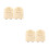 4Ensembles Cartes Annonces Bébé Bois Durable Bébé Shower Décor Beige 5