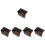 5Pièces Insert Cendrier Plastique Noir Pour Rangement Console 6