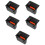5Pièces Insert Cendrier Plastique Noir Pour Rangement Console 8