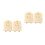 4Ensembles Cartes Annonces Bébé Bois Durable Bébé Shower Décor Beige 4