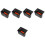 5Pièces Insert Cendrier Plastique Noir Pour Rangement Console 5