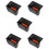 5Pièces Insert Cendrier Plastique Noir Pour Rangement Console 9