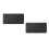 2Pièces Tapis Souris Cuir Noir Multifonction Pour 4
