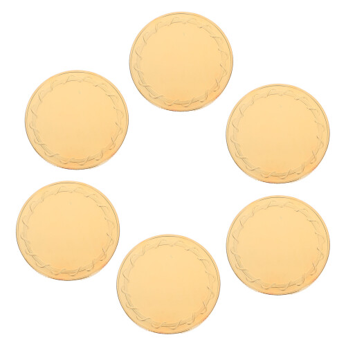 24Pièces Pièces Métal À Graver Pour Bricolage Commémoratif 1