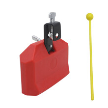 2Pièces Jouet Percussion Rouge Plastique Cloche De Vache Pour Batterie