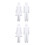 2Ensembles Plaques ABS Argentées Multipurpose 8