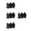 12Pièces Cibles Métal Noires Stables Pour Entraînement Réactives 6