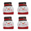 4Pièces Contenants Métal Pour Biscuits Thème Noël Coloré 7