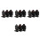 12Pièces Cibles Métal Noires Stables Pour Entraînement Réactives 7