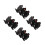 12Pièces Cibles Métal Noires Stables Pour Entraînement Réactives 5