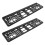 6Pièces Cadre Support Plaque Immatriculation Noir ABS 3