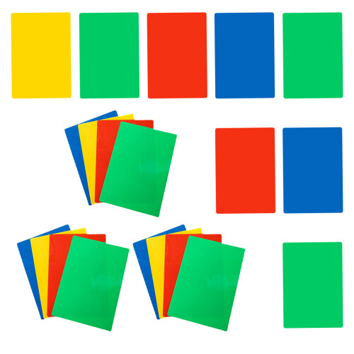 40Pièces D'écriture Rigides PP Colorés Pour Usage Scolaire 1