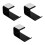 3Pièces Support Casque Multifonction U Noir Pour Mur 7