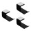 3Pièces Support Casque Multifonction U Noir Pour Mur 10