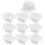 20Pièces Casques Miniatures Blancs Pour Poupées Et Décorations DIY 3