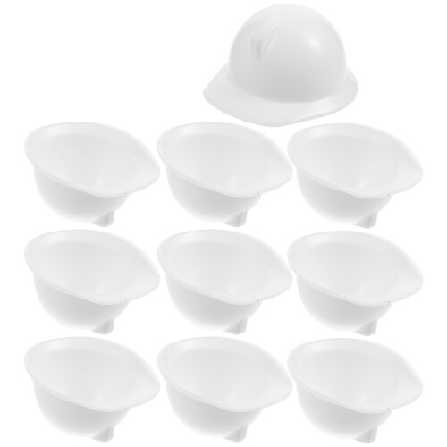 20Pièces Casques Miniatures Blancs Pour Poupées Et Décorations DIY 2