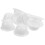 20Pièces Casques Miniatures Blancs Pour Poupées Et Décorations DIY 2