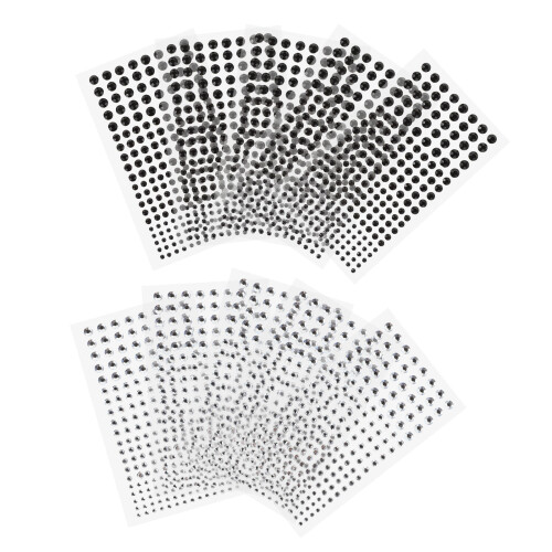 30Pièces Pierres Acryliques Autoadhésives Corps Multicolores 1