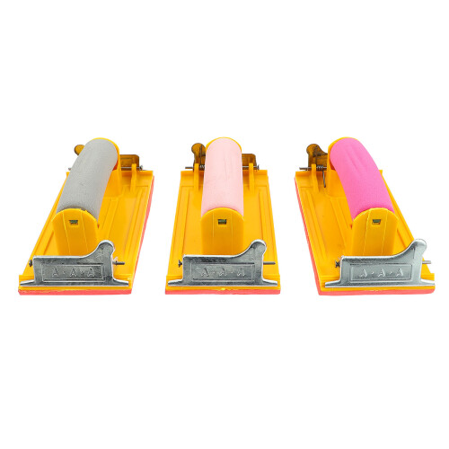 6Pièces Ponçage Main Bois Manche Ergonomique Coloré 2