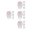 16Pièces Boules Roll-on Quartz Rose Pour 10Ml 7