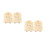 4Ensembles Cartes Annonces Bébé Bois Durable Bébé Shower Décor Beige 3