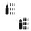 20Pièces Flacons Plastique Squeeze Précis Pour Loisirs Et Colle 6