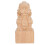 4Pièces Finials Déco Bois Khaki Sculptés Pour Intérieur 2