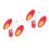 2Paires Chauffe-Chaussures Enfants Portable Multifonction Multicolor 6