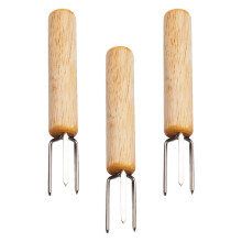 6Pièces Délicates En Bois Acier Pour Usage Culinaire