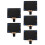 5Pièces Support Partition Réglable Noir Portable Pour Cuivres 5