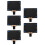 5Pièces Support Partition Réglable Noir Portable Pour Cuivres 3