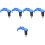 5Pièces Accessoire Crochet Bleu Aluminium Charge 5