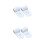 4Paires Collants De Danse Blancs Elasticité Usage Long 4