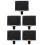 5Pièces Support Partition Réglable Noir Portable Pour Cuivres 4