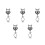 5Pièces Clip De Partition Lyre Multifonction Pour Clarinette Noir 5