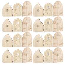 180Pièces Portes Miniatures Bois À Décorer Pour De
