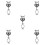 5Pièces Clip De Partition Lyre Multifonction Pour Clarinette Noir 7