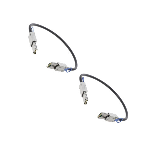 2Pièces Câble Mini Sas Noir Cuivre Pour Stockage Données 2