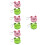 8Pièces Mini Mètre Mesure Rétractable Clé Enfant Design Mignon ABS 6