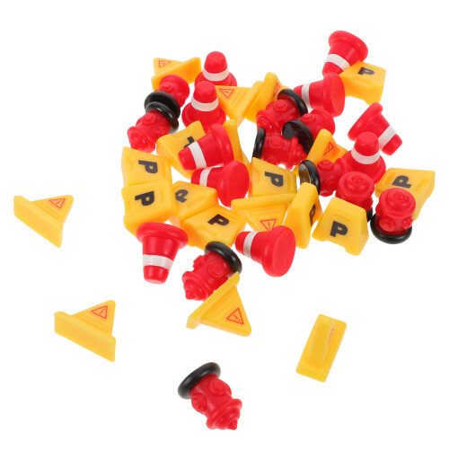 160Pièces Mini Cônes Et Panneaux De Résine Jeu Éducatif 1