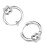 4Pièces Boucles D'oreilles Punk Argentées Accessoires De Fête 2