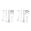12Pièces Ensemble Mesure Étudiant Polyvalent Plastique Transparent 8