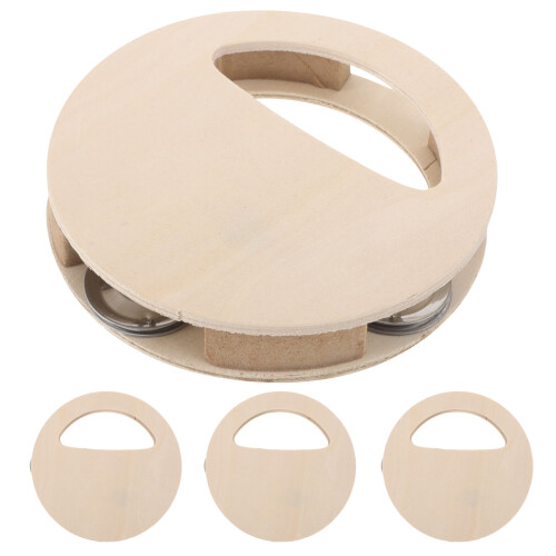 8Pièces Instrument Percussion Bois DIY Maracas Sensoriel Bébé 1