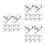 30Pièces Fixations Boucles D'oreilles Argent Cuivre Anti Affaissement 7