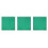 3Pièces Jeu Mahjong Vert Antidérapant Bruit Réduit 10