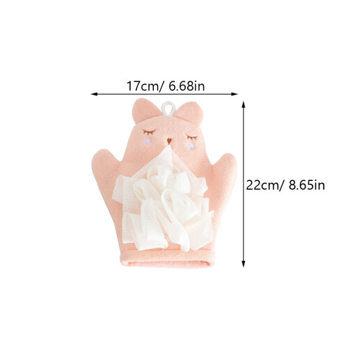 4Pièces Exfoliants Enfants Rose Doux Éponge Bain Rapide Sèche 2