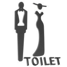 2Pièces Ensemble Panneaux Toilettes En Durable Unisexe