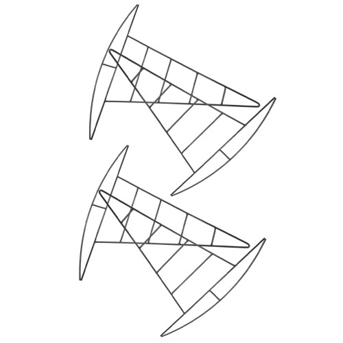 16Pièces Cadres Métalliques Chapeau Sorcière Pour DIY 1