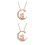 2Pièces S925 Argent Rhinestone Mode Élégante 4