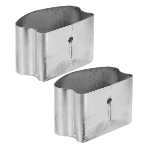 4Pièces Accessoires De Fin De Rampe Argentées PVC Pour Usage Intérieur 2
